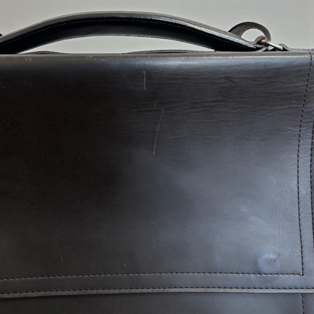 本人期【DIRK BIKKEMBERGS／ビッケンバーグ】レザーショルダーバッグ