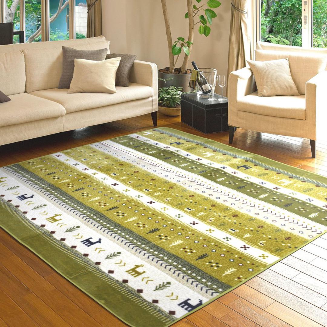 【週末セール】MORITA ホットカーペット 3畳 ホットカバー付 グリーン