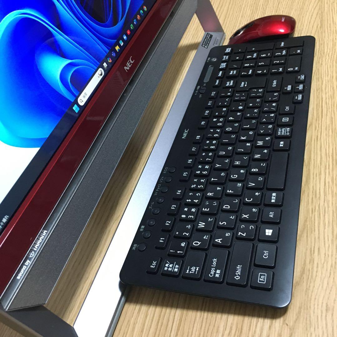 NEC 地デジ 一体型 デスクトップ 8Gメモリ 新品SSD 21.5'モニター