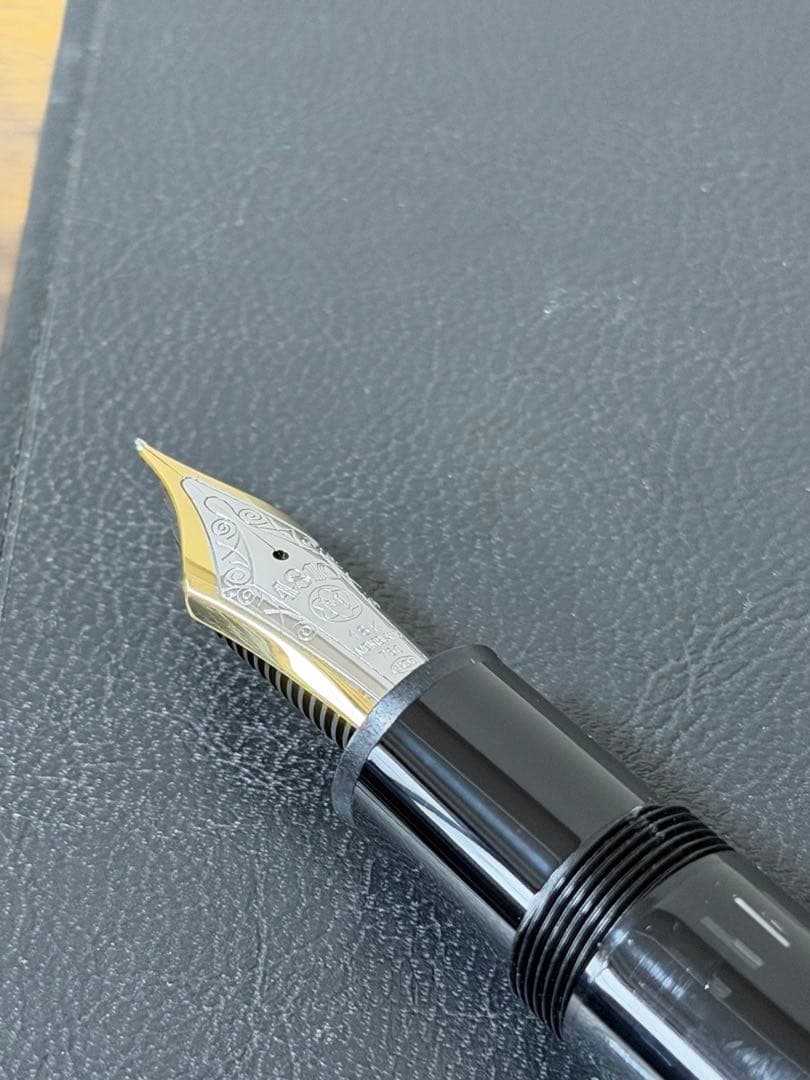 試筆のみ 149 西ドイツ製　18K バイカラー　2段エボナイト芯　F 万年筆