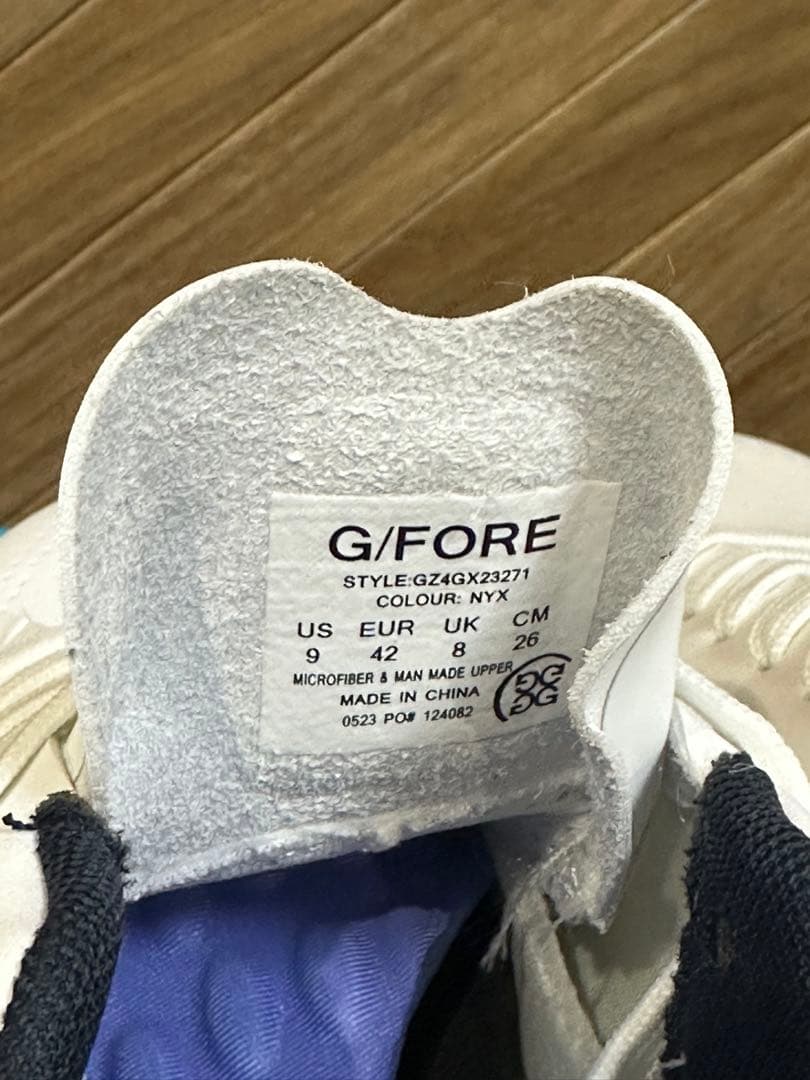 G/FOREメンズシューズG.112　ホワイト×ネイビー　26㎝