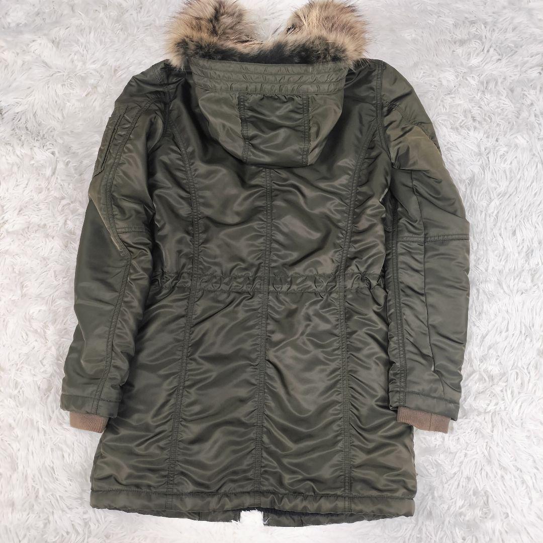 SHELLAC シェラック ナイロンファーモッズコート カーキ 46