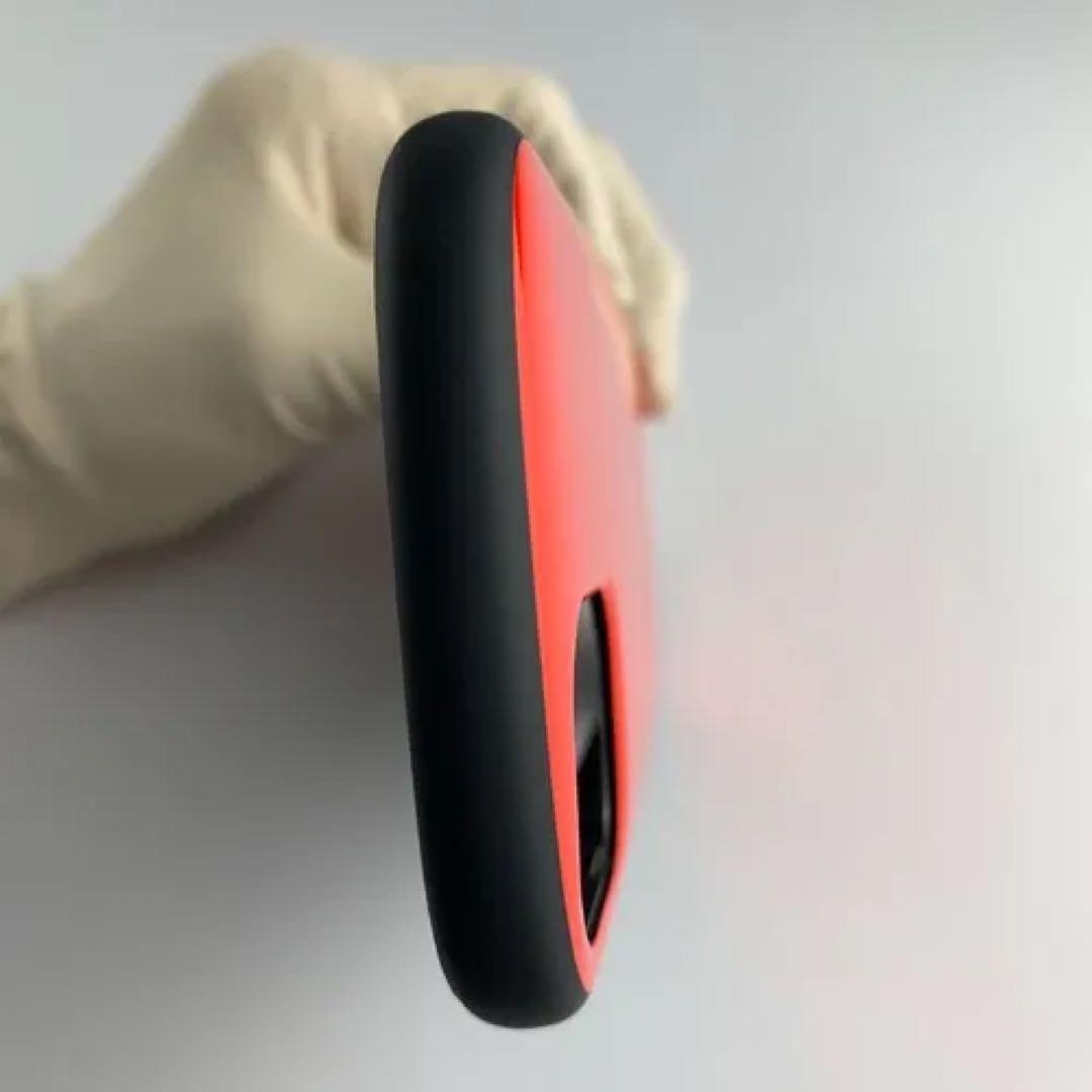 iPhone 12 mini ハイブリッド ケース PET×TPU レッド ①