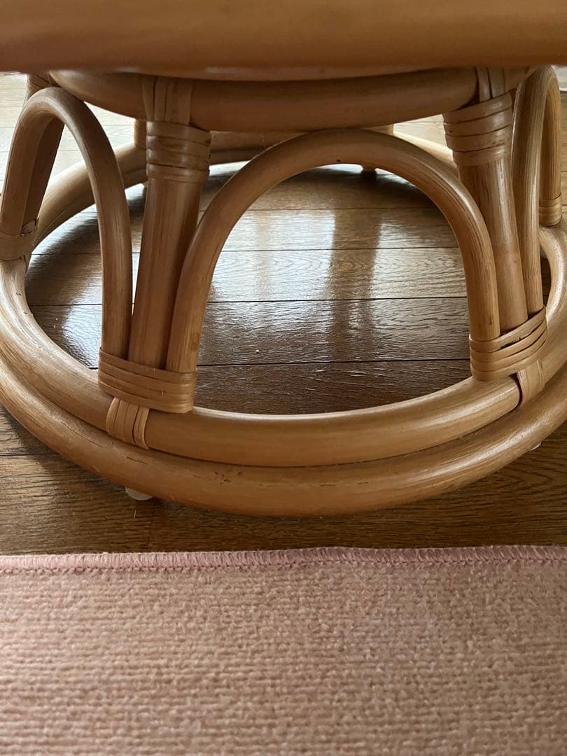 ラタンチエア回転椅子