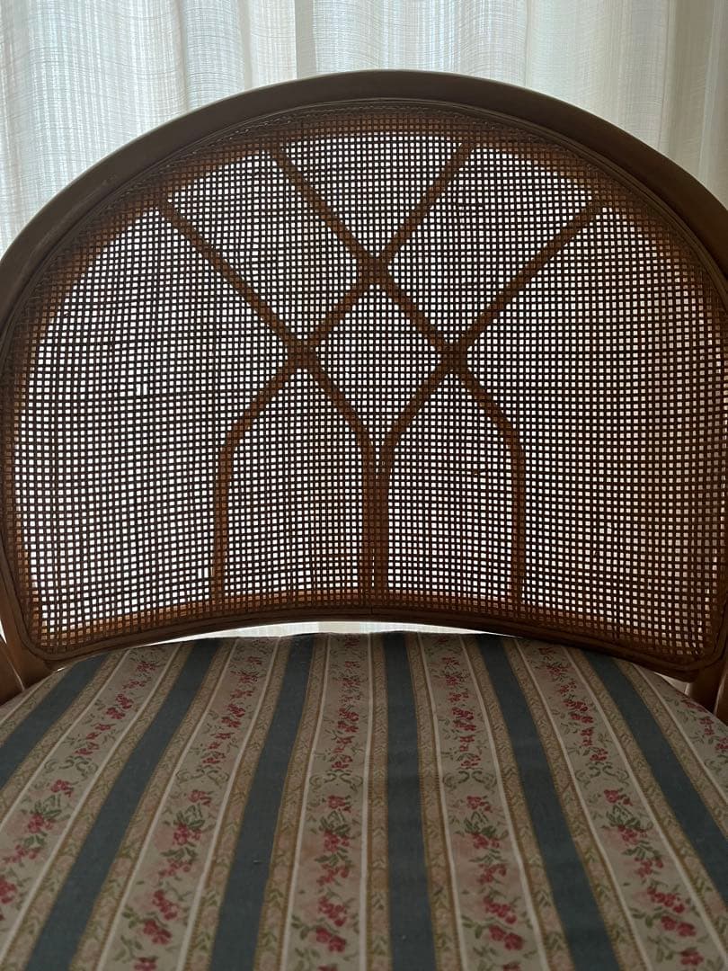 ラタンチエア回転椅子