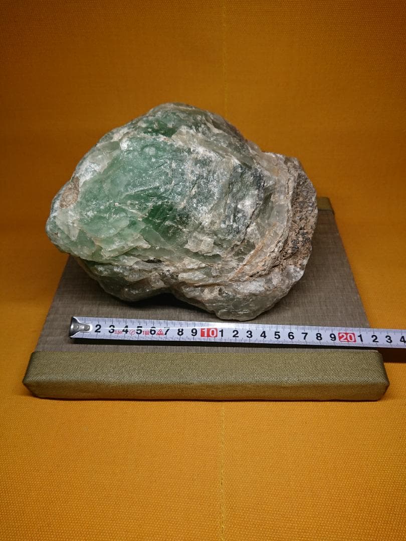 天然石　フローライト　原石　6kg　置物　インテリア　工芸品　美術品　A2850