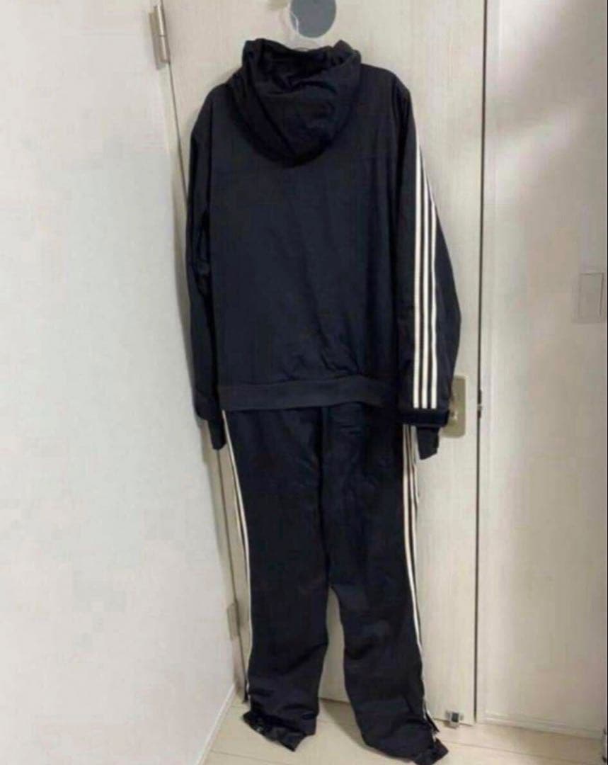【O】 adidas Originals スノーボードウエア つなぎ 黒×白