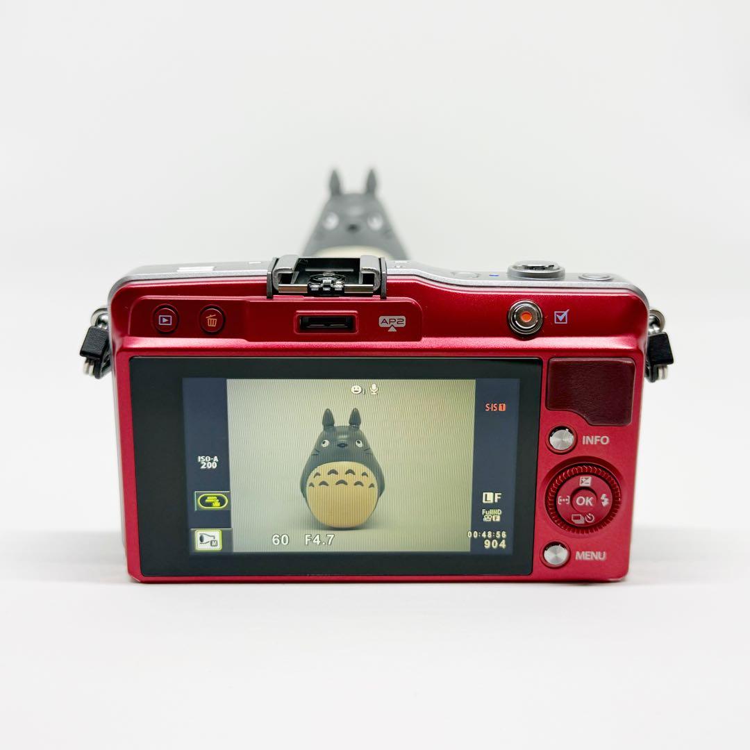 OLYMPUS PEN Mini E-PM2 レッド オリンパス ミラーレス 赤