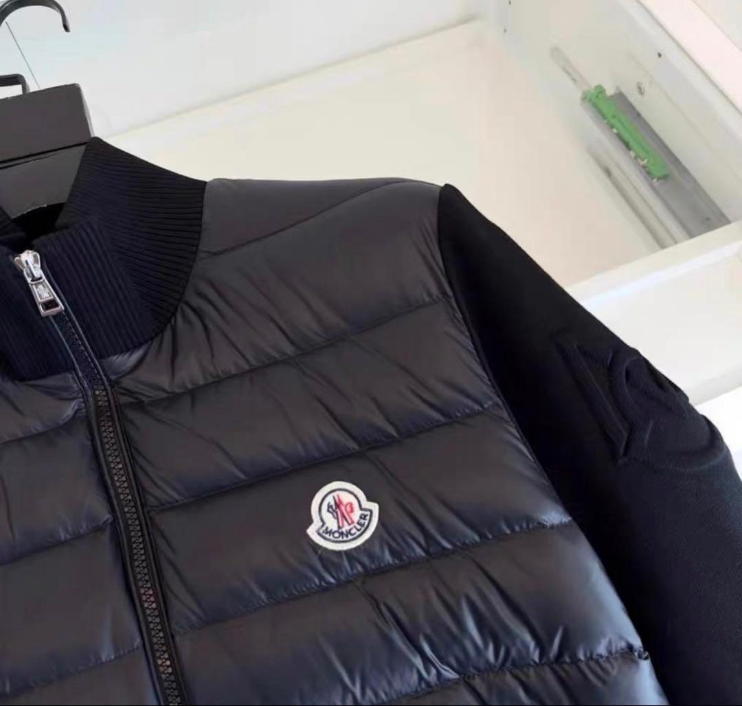 MONCLER ニット ダウン ブラック