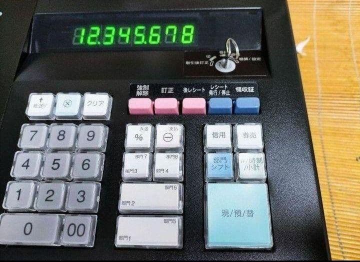 美品シャープレジスター　XE-A147PC連携売上管理フル設定無料　431115