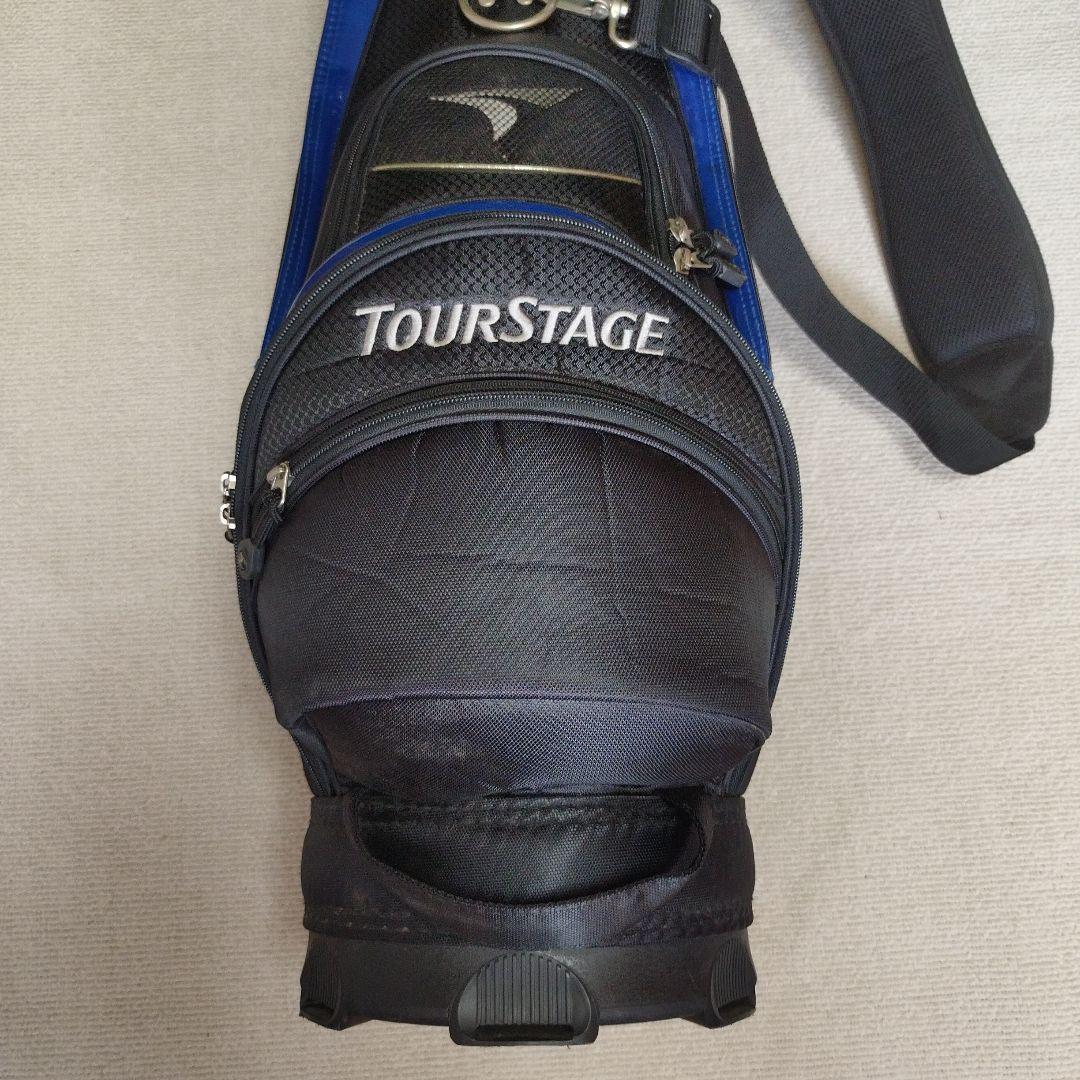 TOURSTAGE キャディバッグ ブラック/ブルー