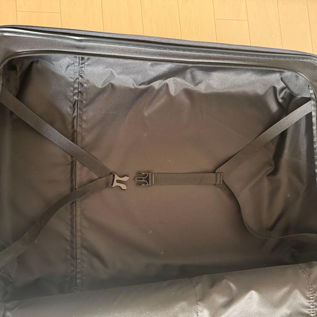 Lサイズ　97L 拡張機能付、ブラック、6-8泊用　スーツケース、キャリーケース