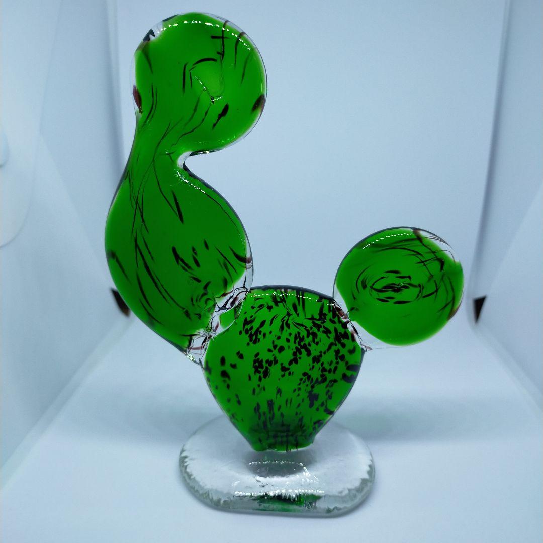 CACTUS GLASS amabro サボテン ガラス オブジェ 3点セット