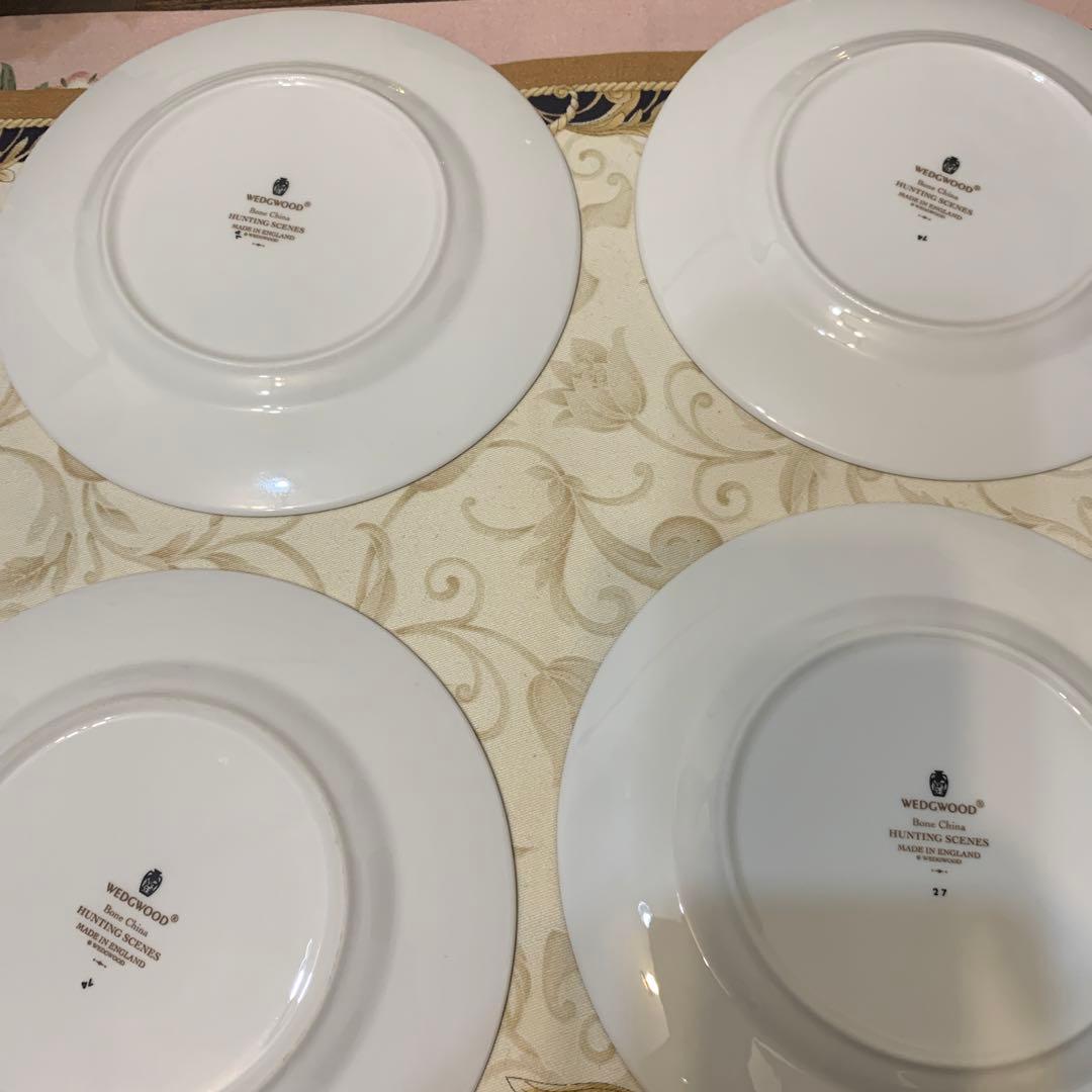 未使用　ウェッジウッド ハンティングシーン　17.5cmケーキプレート