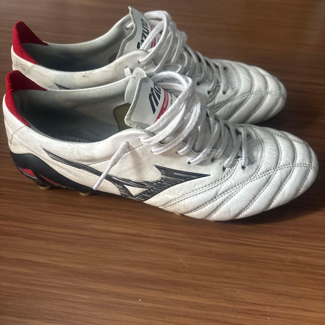 Mizuno プロフェッショナル サッカーシューズ ホワイト/レッド