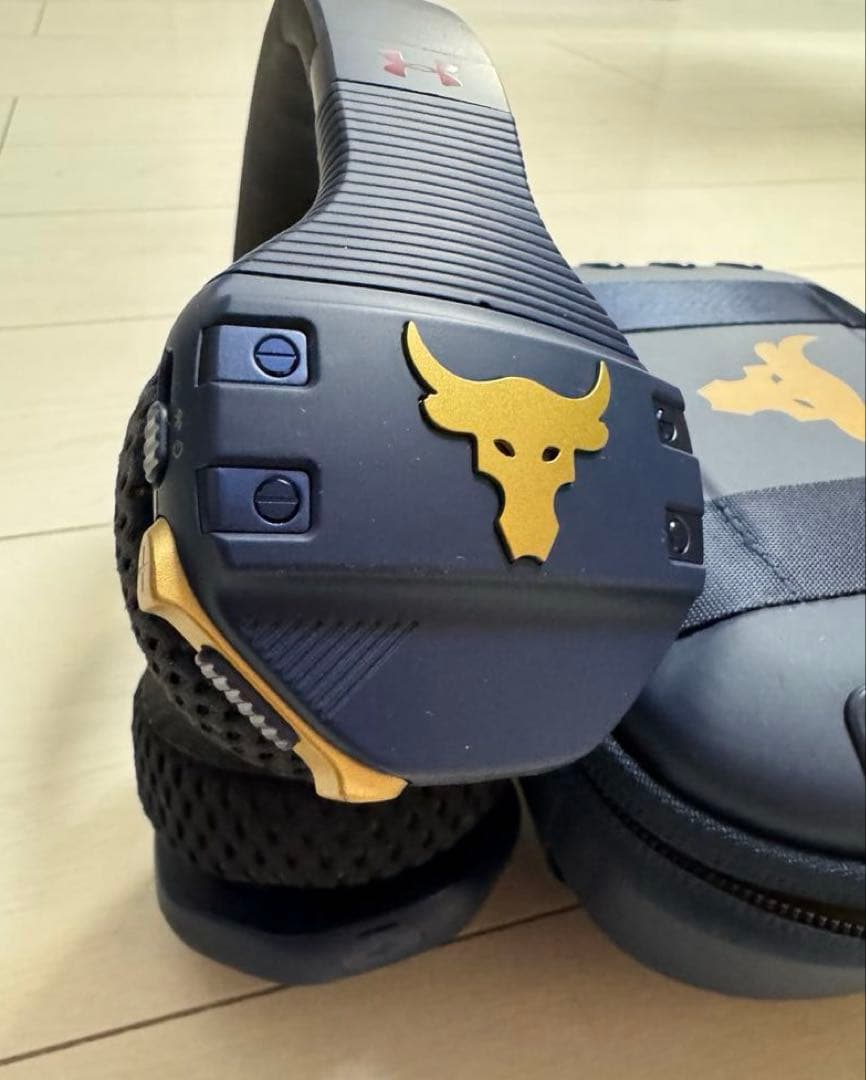 【美品】JBL UA アンダーアーマー Project Rock ヘッドホン 紺