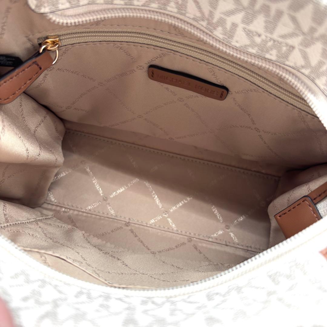 未使用保管品 マイケルコース 2way ショルダーバッグ 総柄 MK ロゴ 茶