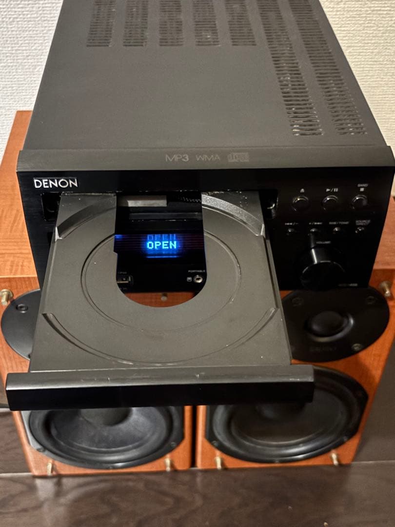 【DENON】 RCD-M38-K ブラック 2スピーカーセット