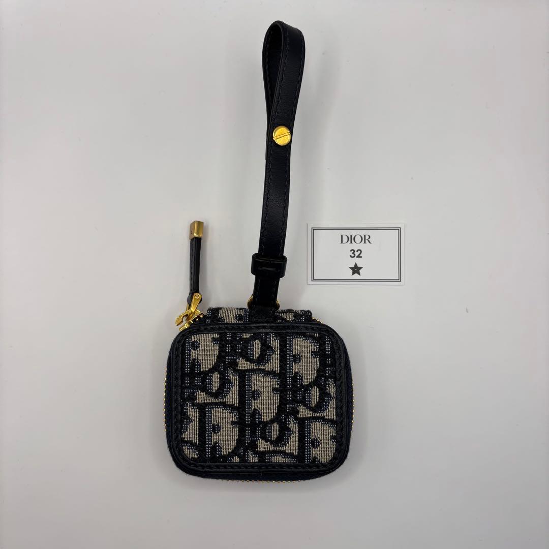 Christian Dior airpods pro ケース　ネイビー　総柄