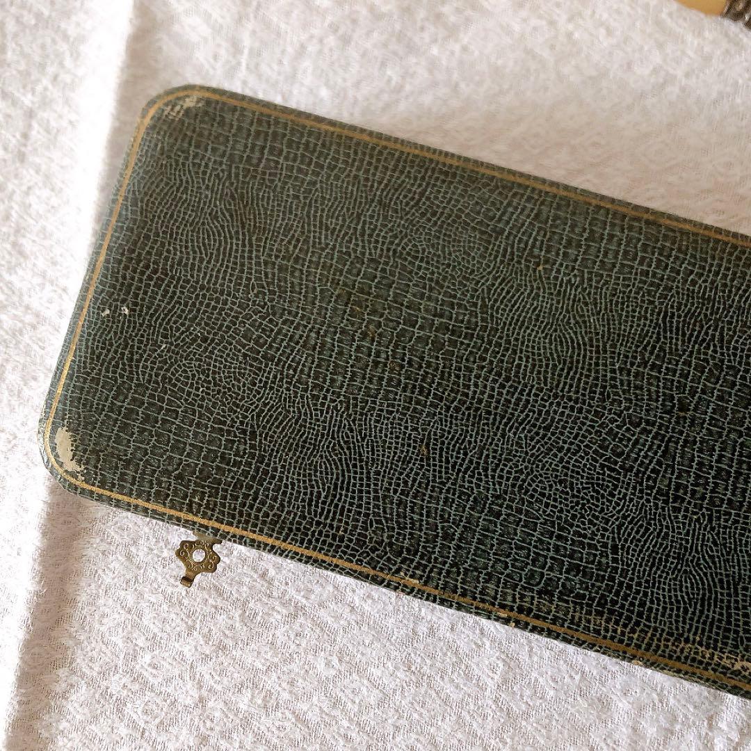 アンティークサービング フォーク&スプーンセット 箱付き アンティークカトラリー