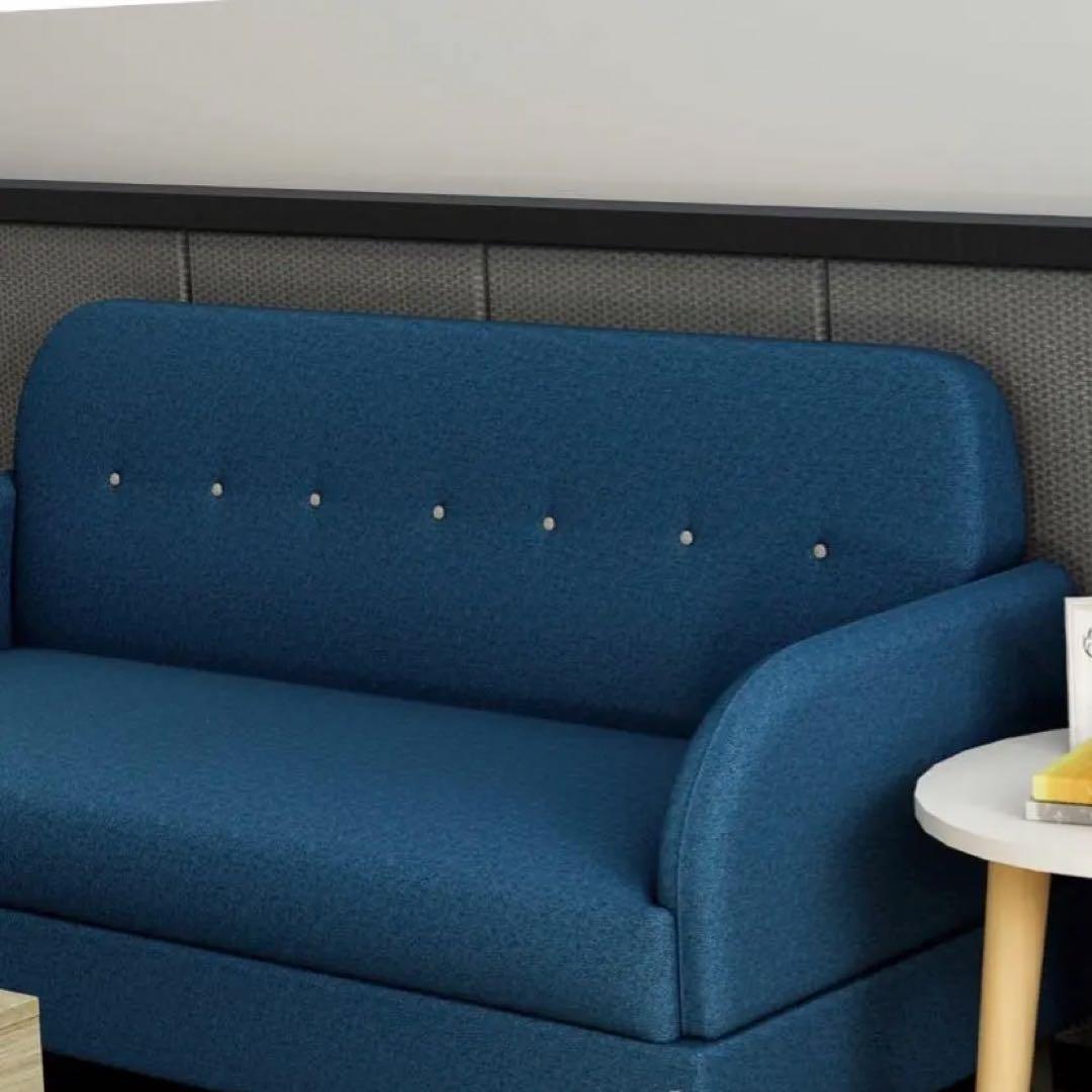 2人掛けソファ 青