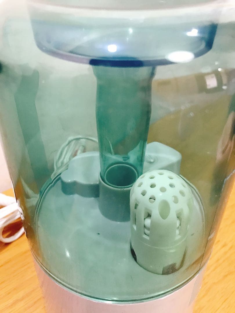 ☆廃盤○オンリリ　陶器　アロマ超音波式加湿器　ボルドー　0.9l