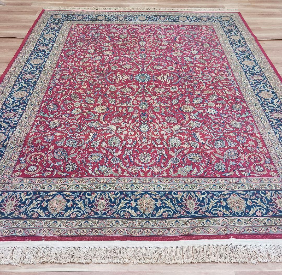 専用Y3068 ペルシャ絨毯 特大判 308×245㎝ ウール 手織り