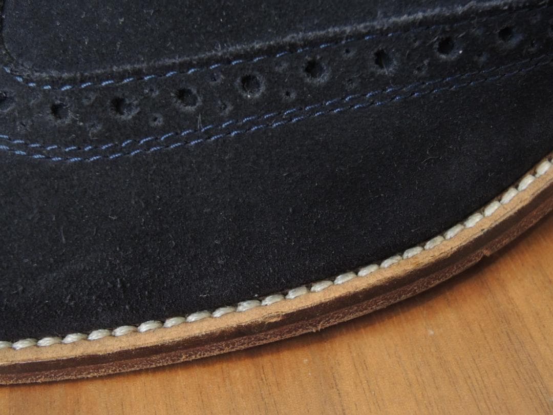 ★美品　ブルーノマリ　美しいネイビースウェード　6　JP24.5　10万円