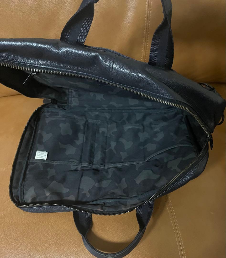 PORTER 吉田カバン　本革　ビジネスバッグ 3way A4可 ブラック