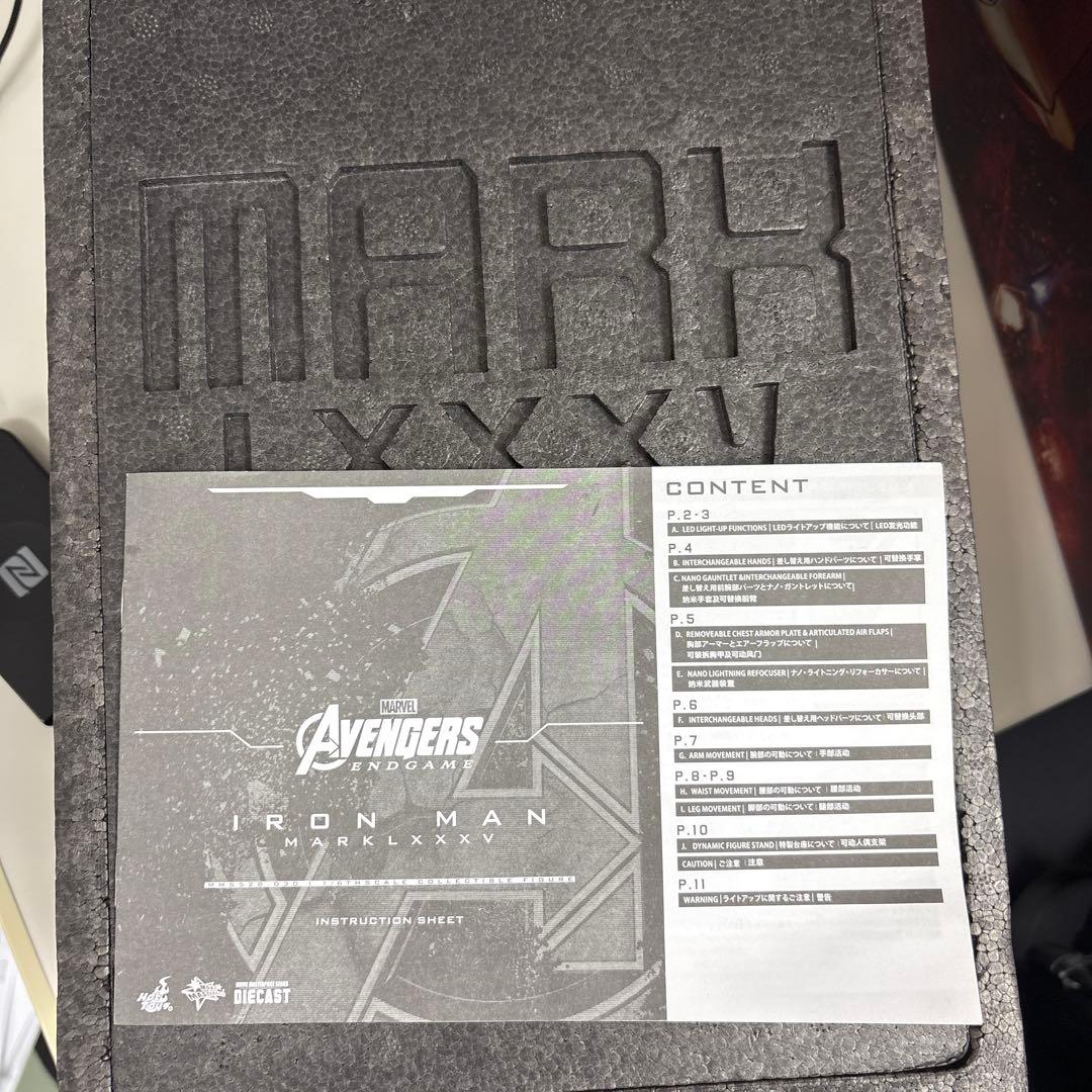 ホットトイズ　アイアンマン　マーク85（素顔はヴァリアントヘッド)