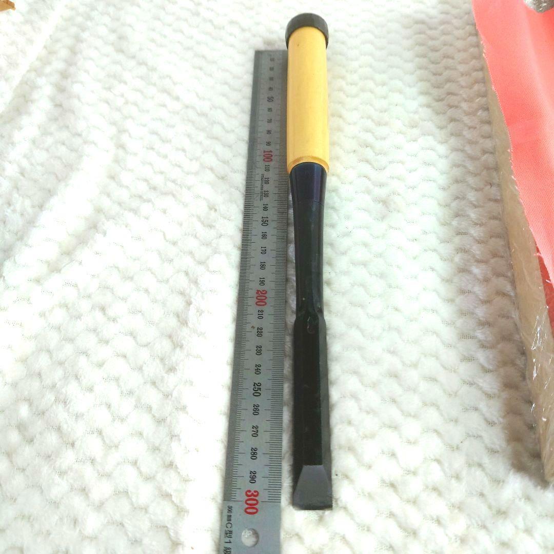 【新品未使用】希少! 左市弘 叩き鑿 6分 グミ柄