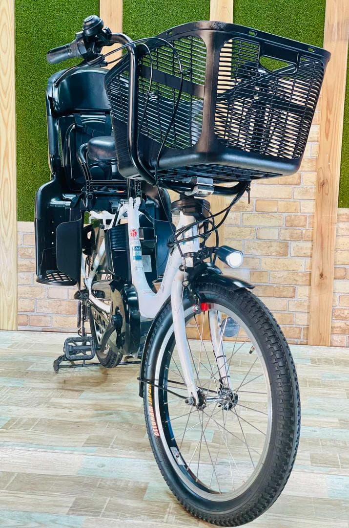 ヤマハ NO 1 ホワイト 大容量 子供乗せ電動アシスト自転車 H1237