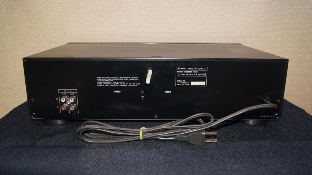 ソニー　カセットデッキ　TC-RX77 整備動作品