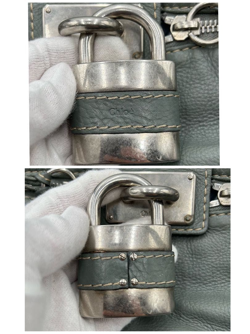 希少 Chloé クロエ パディントン 2wayハンドバッグ 南京錠