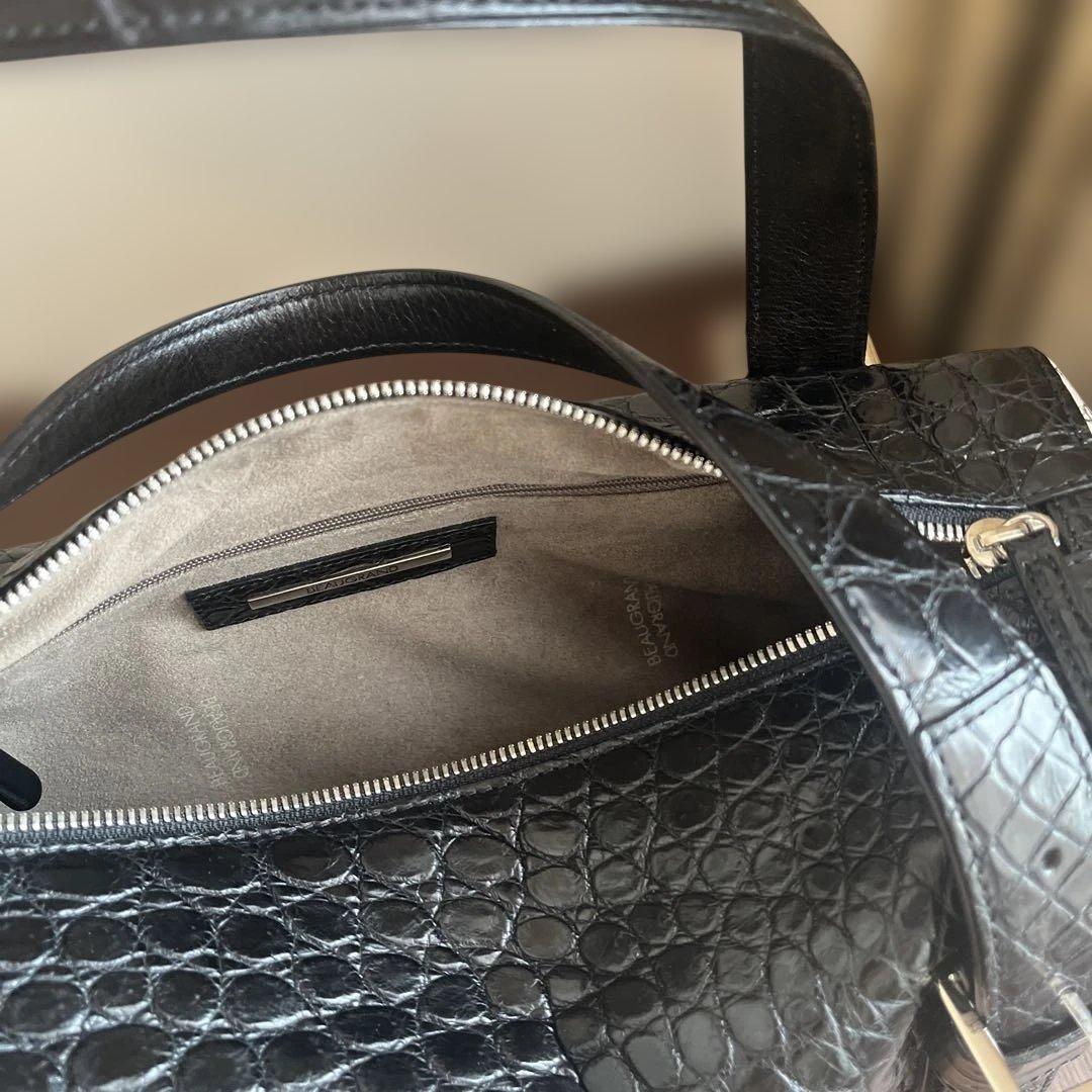 美品　BEAUGRAND ボーグラン クロコ　ボストンバッグ