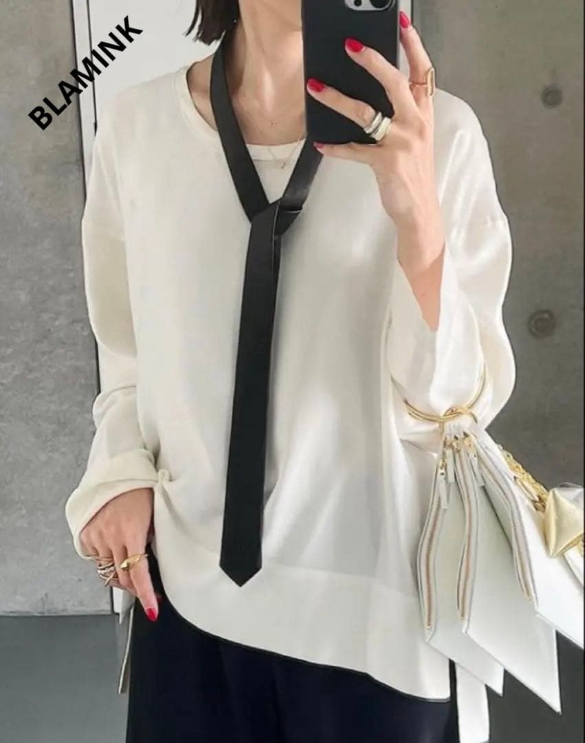 【人気】【定価5万】 BLAMINKブラミンクシルク インティメイト ブラウス