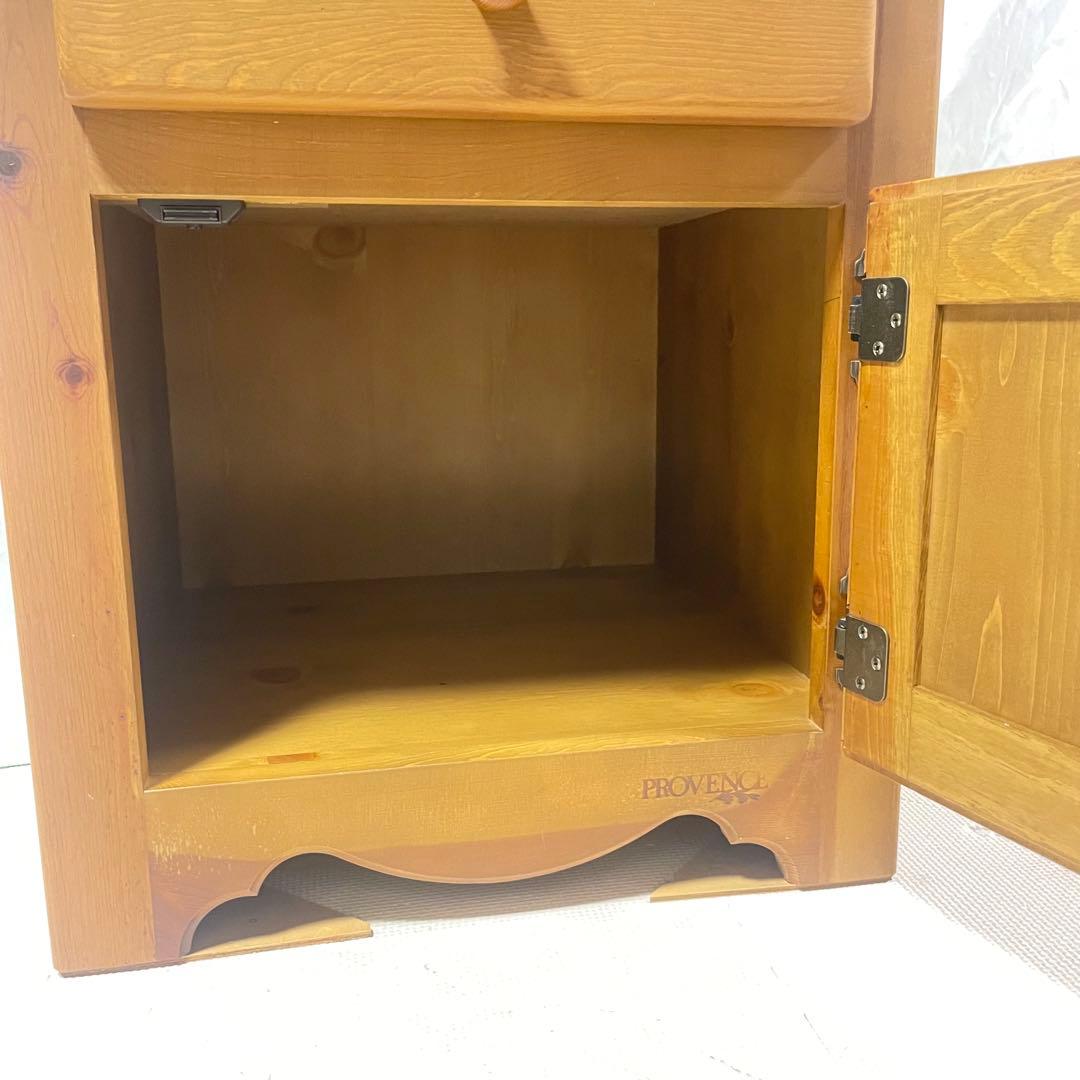 ◯PROVENCE プロヴァンス 木製サイドテーブル 引き出し付き