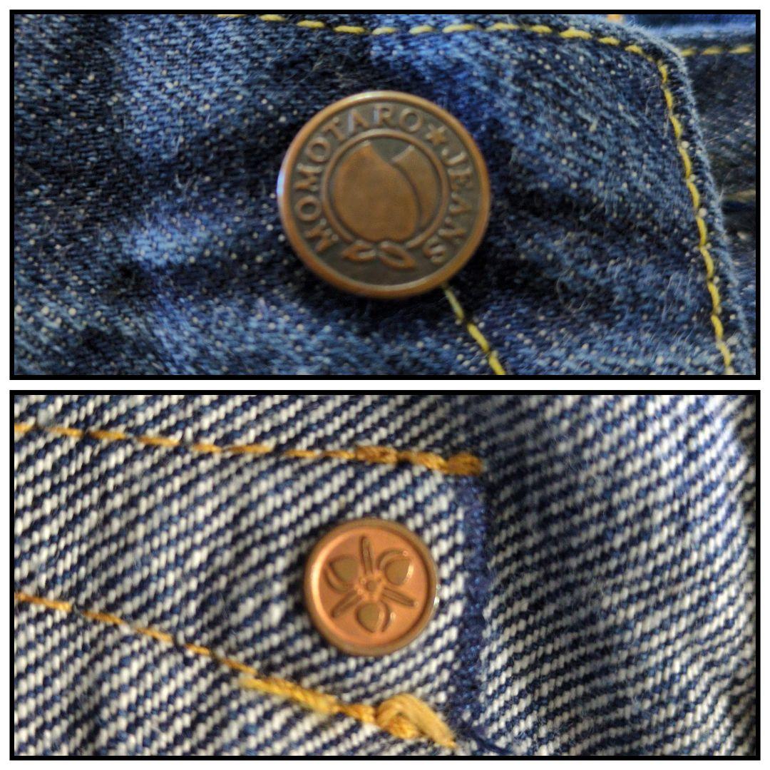 桃太郎ジーンズ 銅丹レーベル 大戦系 デニム セルビッチ ボタンフライ 日本製