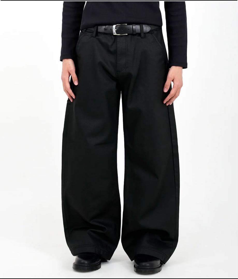 asapmode Oil Coating Wide-Leg Pants Lサイズ