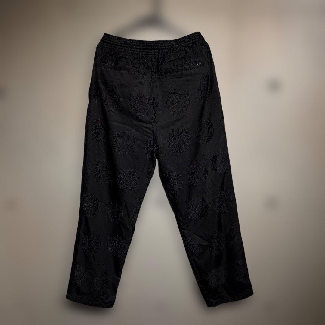 DELUXE x EVISEN メンズ ブラック サテン セットアップ XL