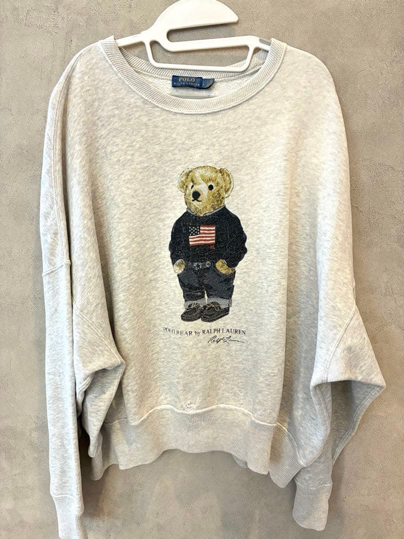 ラルフローレン フラッグ ベア グラフィック スウェットシャツ　長袖トレーナー