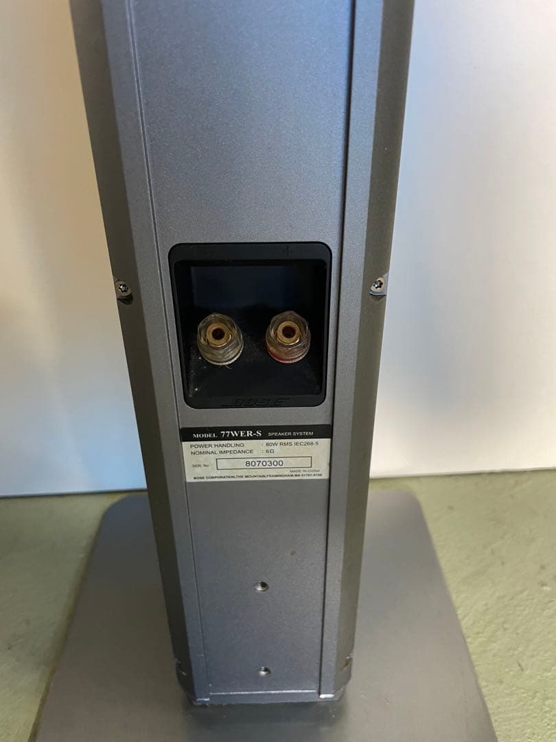 Bose タワースピーカー 2本セット シルバーBOSE 77WER-S