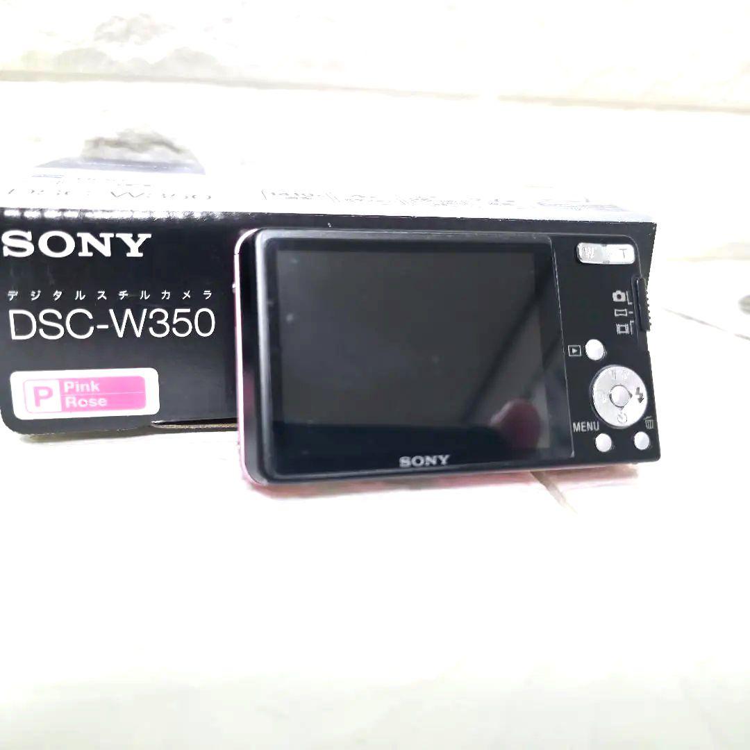 357【美品】SONY Cyber-shot DSC-W350 ピンク コンデジ