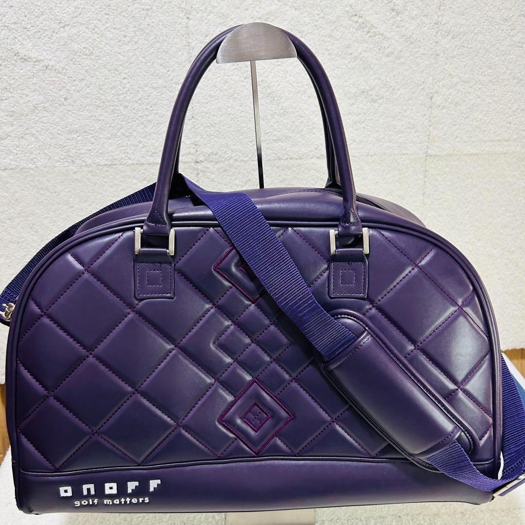 美品　ONOFF オノフ ゴルフ ボストンバッグ シューズ収納ポケット付き