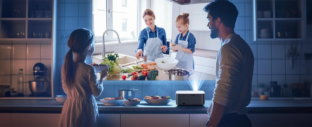 プロジェクター 小型 天井投影 800ASNI 高輝度 1080P 4K対応