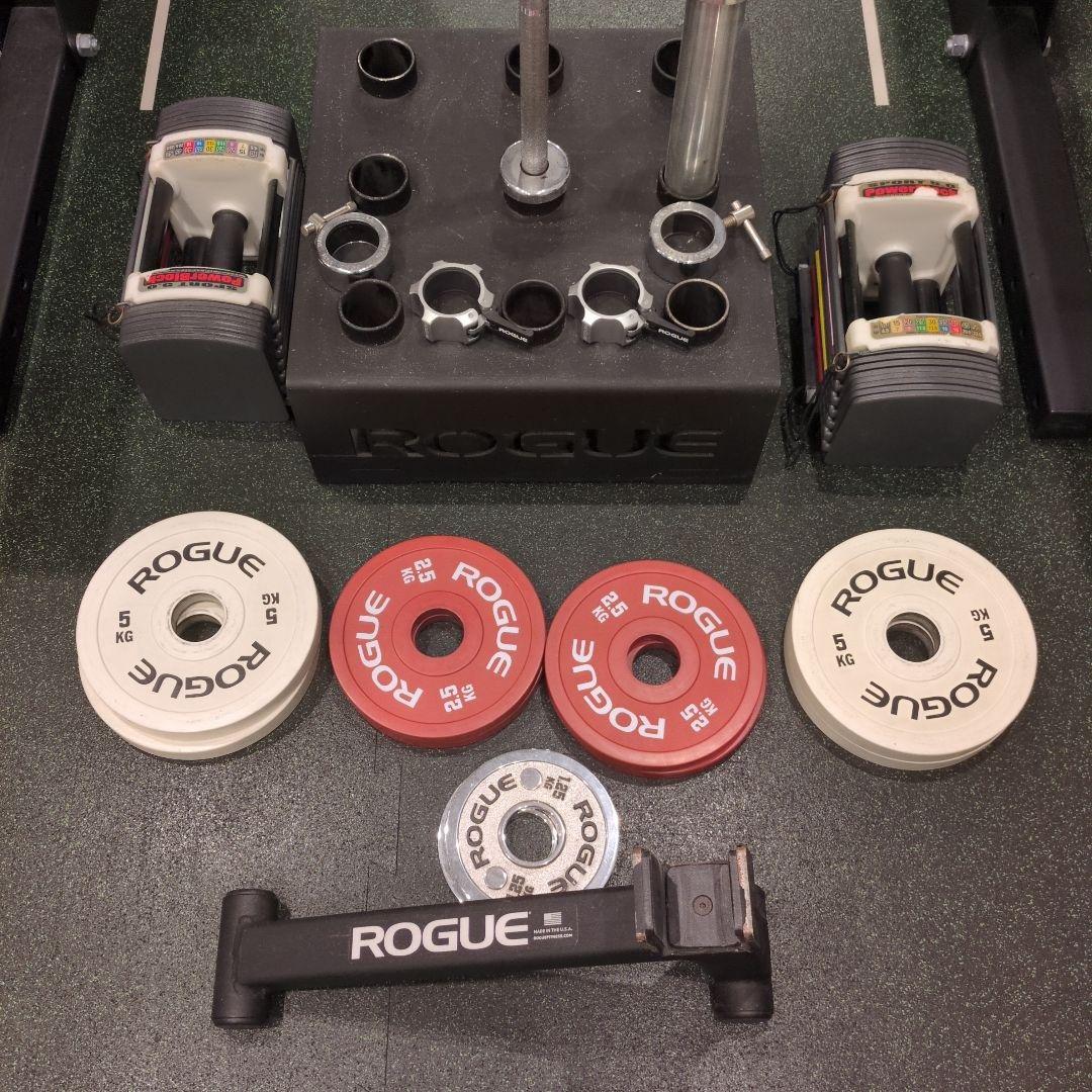 秘*地様 期間限定引き取り値引き　Rogue ハーフラック パワーラック一式セッ