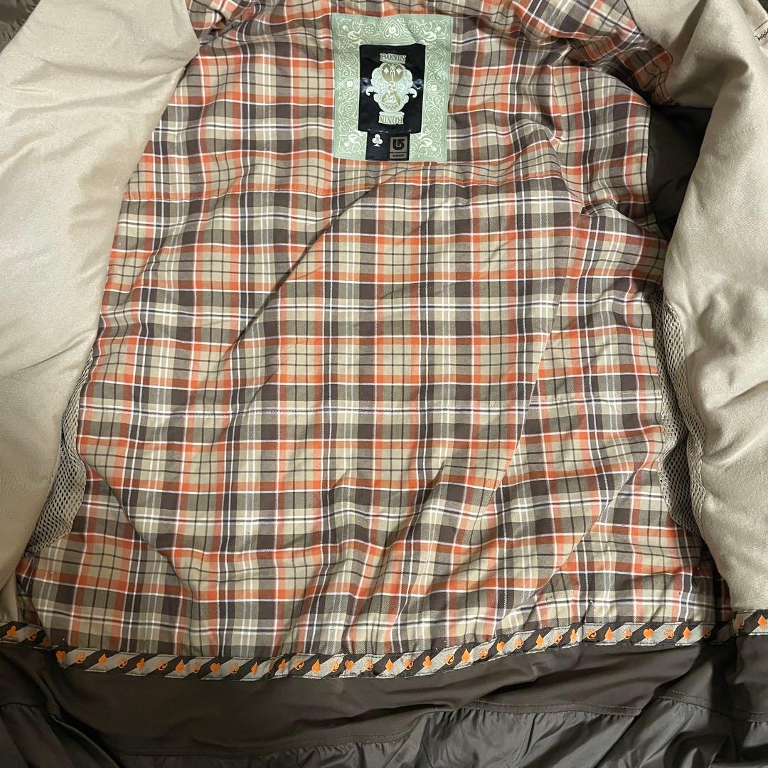 Burtonバートンスキーウェアスノーボードジャケットパーカーフード茶色ブラウン