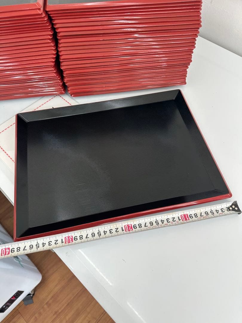 錦之助 　業務用お盆　トレー　和風13寸　60枚セット