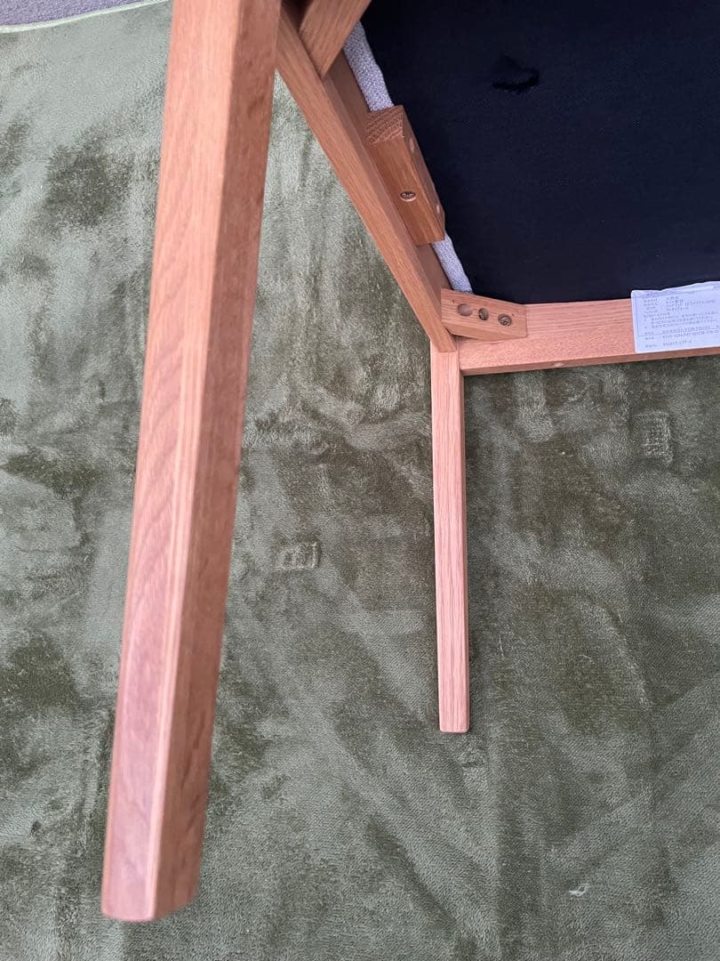 いまだ◆ウォールナット✕ファブリック アームチェア ダイニングチェア