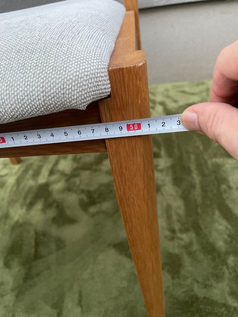 いまだ◆ウォールナット✕ファブリック アームチェア ダイニングチェア